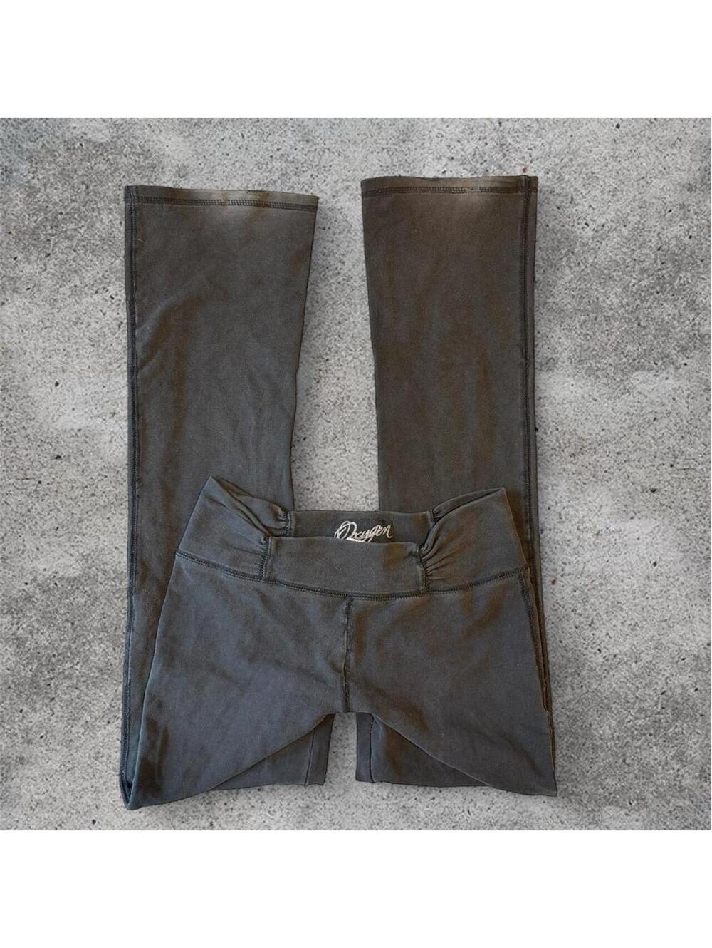 Oxygen black low rise bootcut yoga pants